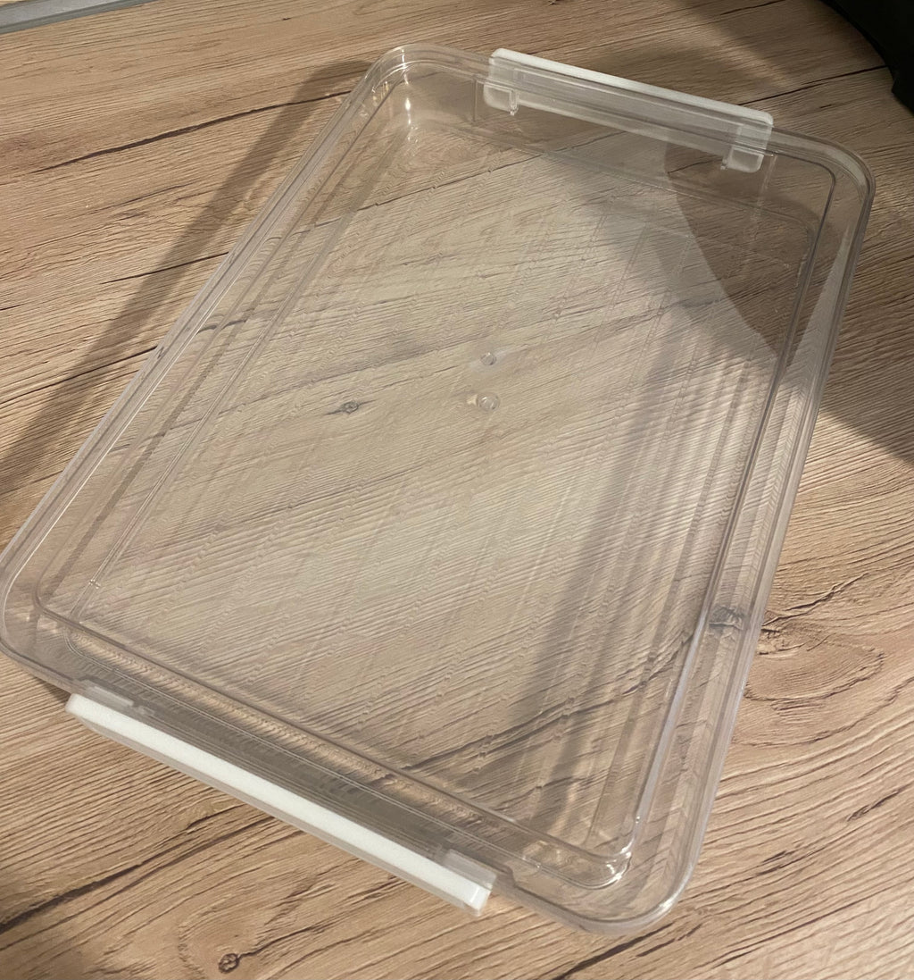 boite de rangement papier document transparent pour bureau