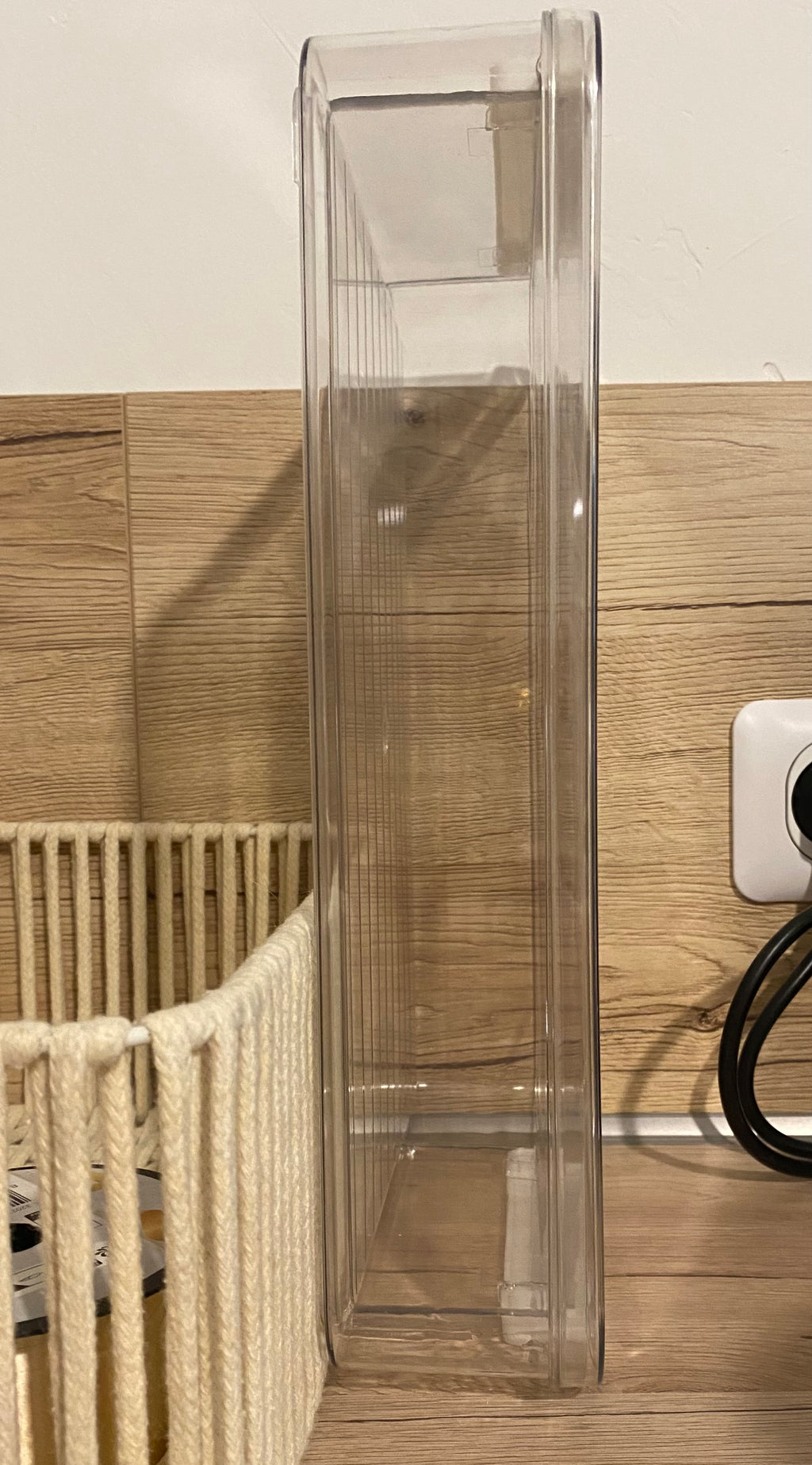 boite de rangement papier document transparent pour bureau