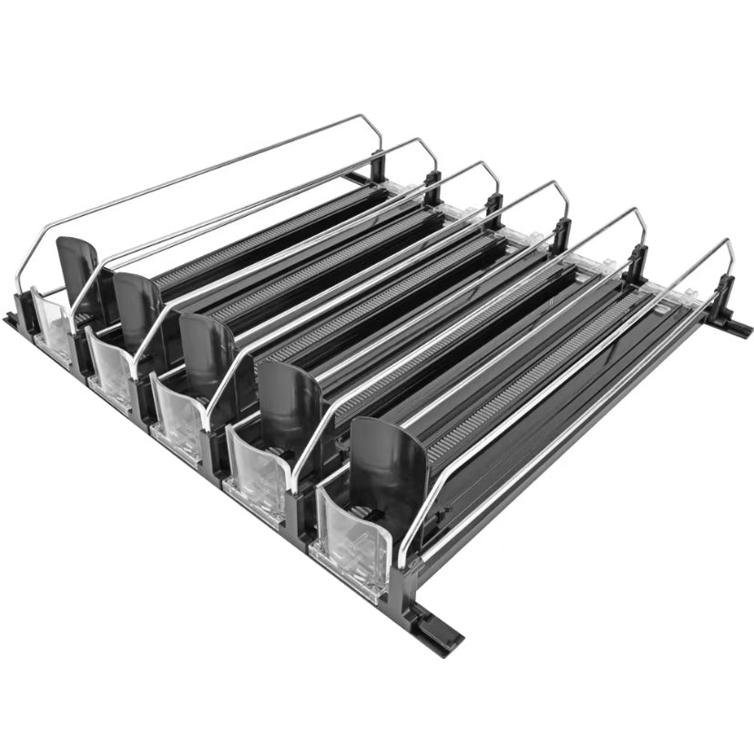 Organisateur de canettes coulissant- rangement pratique pour frigo et placard