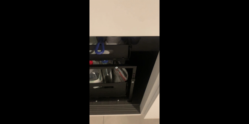 Rangement d'évier 2 niveaux-- Tiroirs coulissants